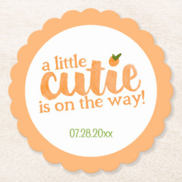 Posavasos De Papel Little Cutie Baby Shower