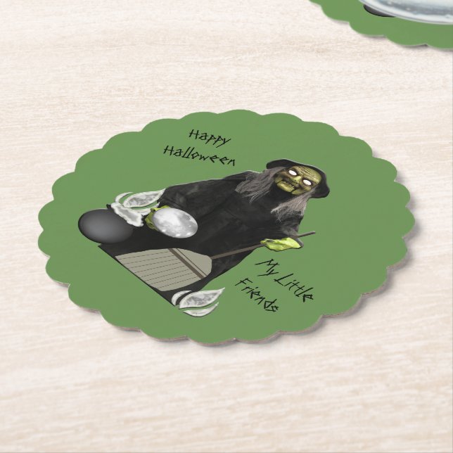 Posavasos De Papel Lluvia de bruja (En perspectiva)