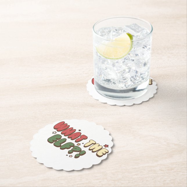 Posavasos De Papel Lo que los Navidades retro del ELF (In situ)