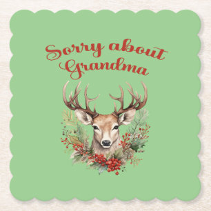 Posavasos De Papel Lo siento por las ruedas de papel de la abuela