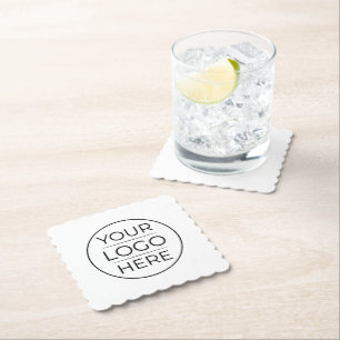 Posavasos De Papel Logotipo de Marca de Negocios Modernos