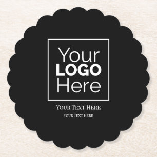 Posavasos De Papel Logotipo Empresarial Personalizado Profesional