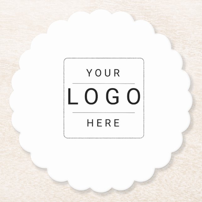 Posavasos De Papel Logotipo personalizado (Anverso)