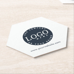 Posavasos De Papel Logotipo y sitio web corporativo simple para empre