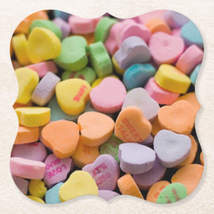 POSAVASOS DE PAPEL LOS CORAZONES CANDIOSOS DE VALENTINE