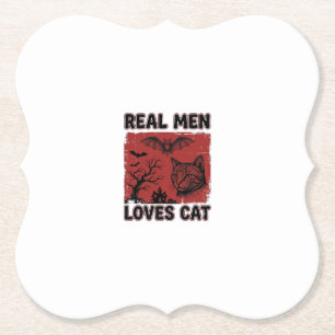 Posavasos De Papel Los hombres de verdad aman la camiseta vintage de