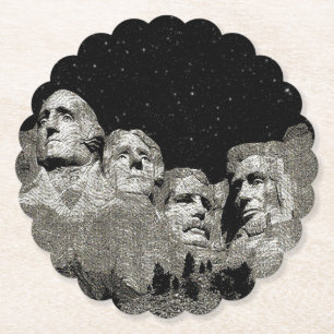 Posavasos De Papel Los presidentes estadounidenses Monte Rushmore,