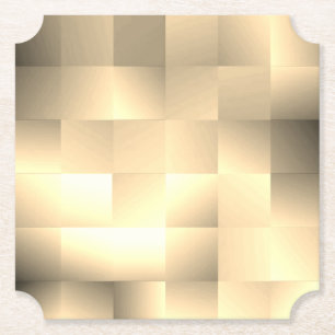 Posavasos De Papel Los tonos sepia en un patrón cuadrado