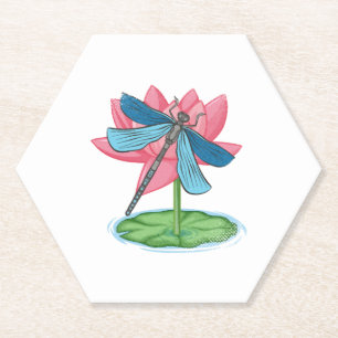 Posavasos De Papel Lotus Dragonfly