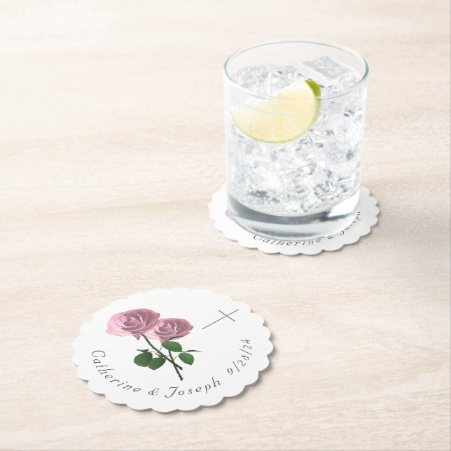 Posavasos de papel Love is in Bloom (In situ)