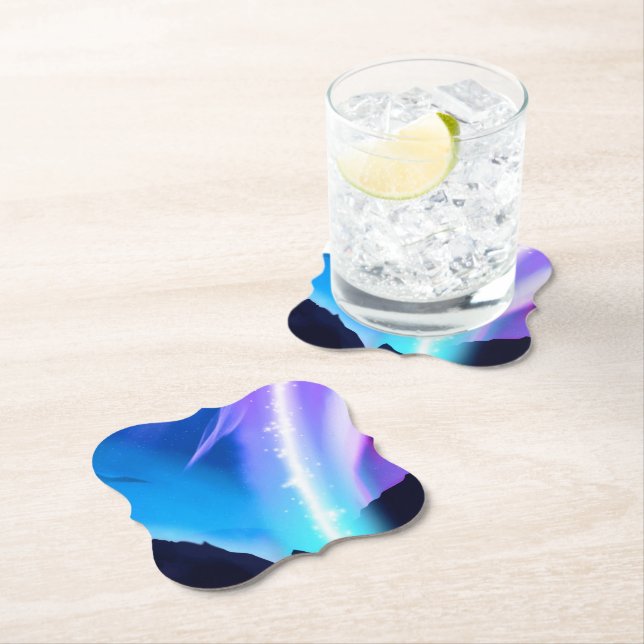 Posavasos De Papel Luces boreales (In situ)