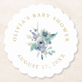 Posavasos De Papel Luxe Floral Baby Shower