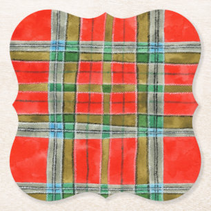 Posavasos De Papel MAC BAIN TARTAN Bracet Paper Coasters