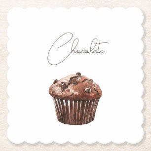 Posavasos De Papel Magdalena de chocolate con chips