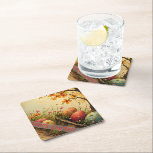 Posavasos De Papel Mágica primavera floreciente con el esplendor de h