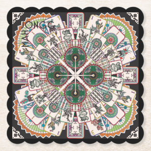 Posavasos De Papel Mah Jongg Limerick Kong Coasters