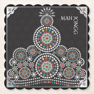 Posavasos De Papel Mah Jongg Limerick Taj Coaster