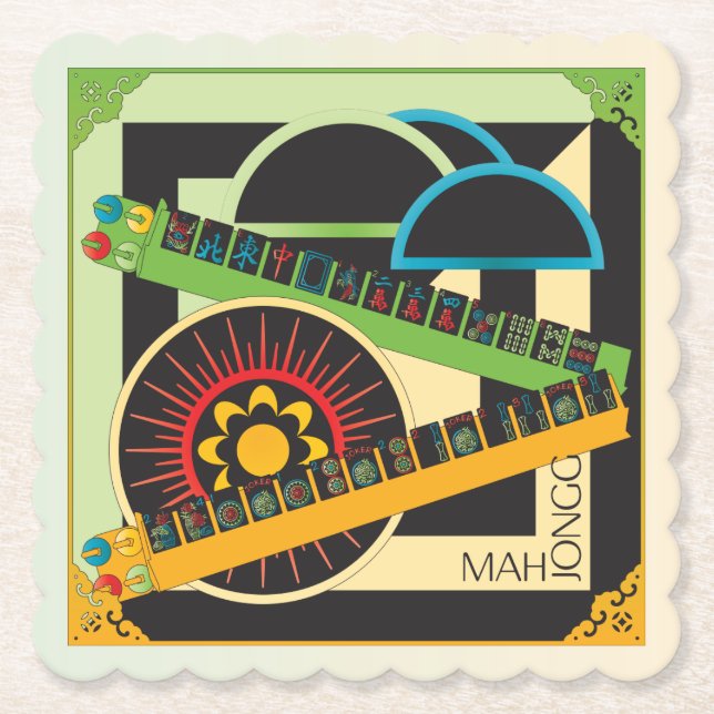 Posavasos De Papel Mah Jongg Limerick Whinasters (Anverso)