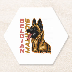 Posavasos De Papel Malinois belga