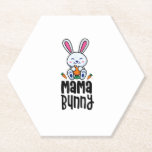 Posavasos De Papel Mama Bunny Cumpleaños Fiesta Temática Traje Pascua<br><div class="desc">Mama Bunny Birthday Party Tema Traje Pascua Conejo Padres</div>
