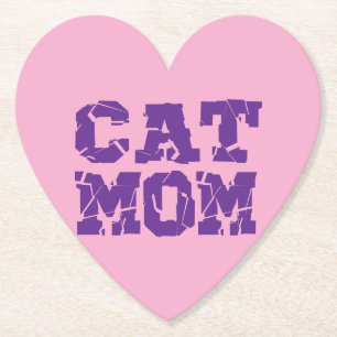 Posavasos De Papel Mamá de gato