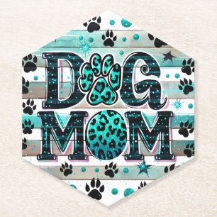 Posavasos De Papel Mamá de perro lindo