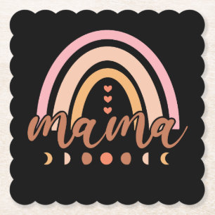 Posavasos De Papel Mama Rainbow