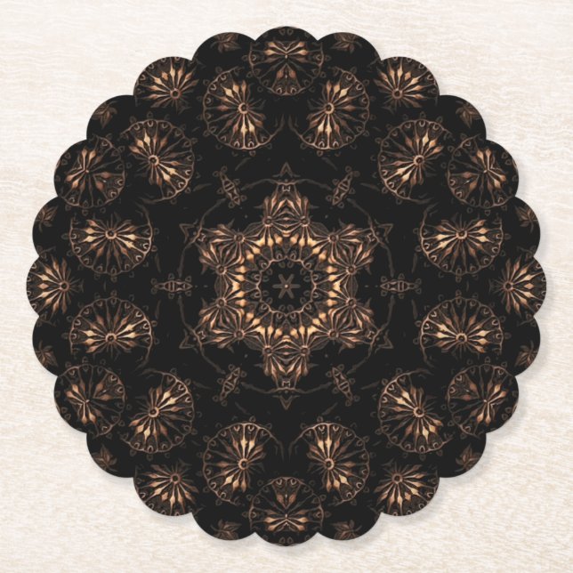 Posavasos De Papel Mandala de la Edad de Bronce (Anverso)