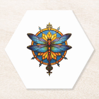 Posavasos De Papel Mandala Dragonfly Luminous Sacred Geometry Spiritu