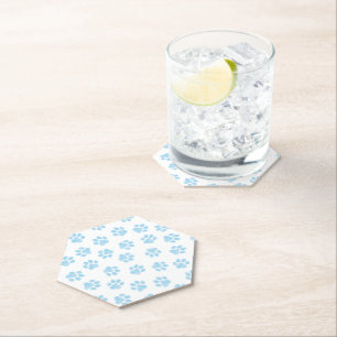 Posavasos De Papel Manos de perro, garras de perro, garras azules de