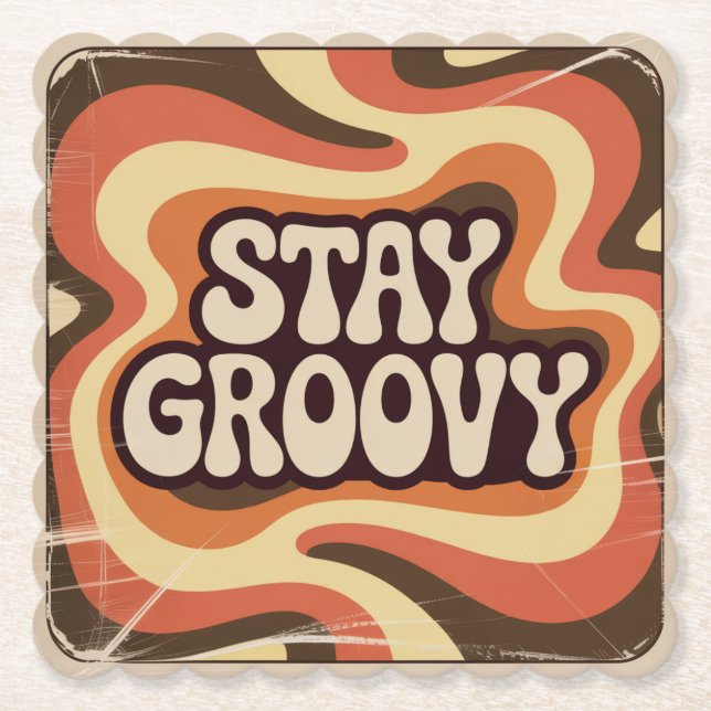 Posavasos De Papel Mantén Groovy (Anverso)