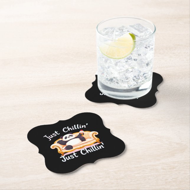 Posavasos De Papel Manténgase tranquilo y chillón con helado (In situ)