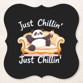 Posavasos De Papel Manténgase tranquilo y chillón con helado