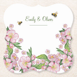 Posavasos De Papel Maravillosas acuarelas de manzanas y е