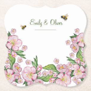 Posavasos De Papel Maravillosas acuarelas de manzanas y е