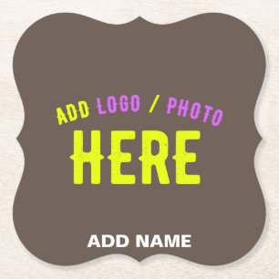 POSAVASOS DE PAPEL MARCA VERIFICADA DE CAFÉ DE PERSONALIZABLE ESTILO 