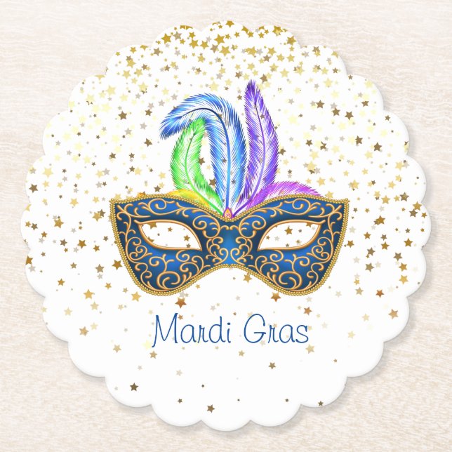 Posavasos De Papel Mardi Gras (Anverso)
