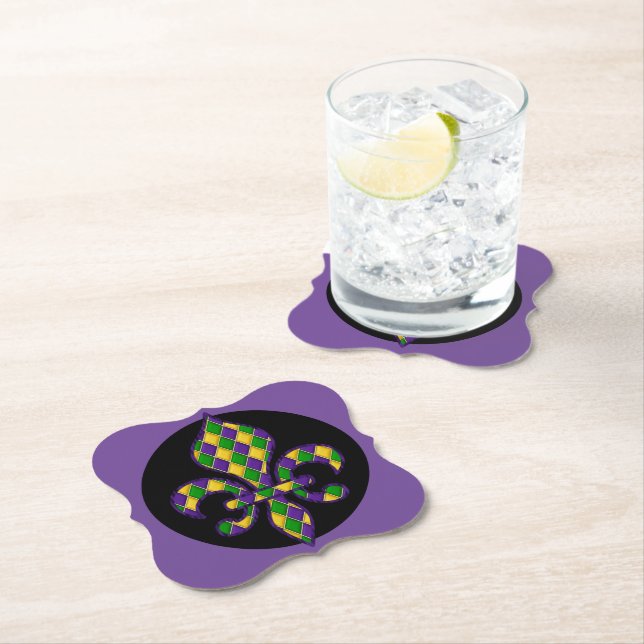 Posavasos De Papel Mardi Gras (In situ)