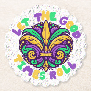 Posavasos De Papel Mardi Gras Que pasen los buenos tiempos