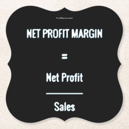 Posavasos De Papel "Margen de beneficio neto"