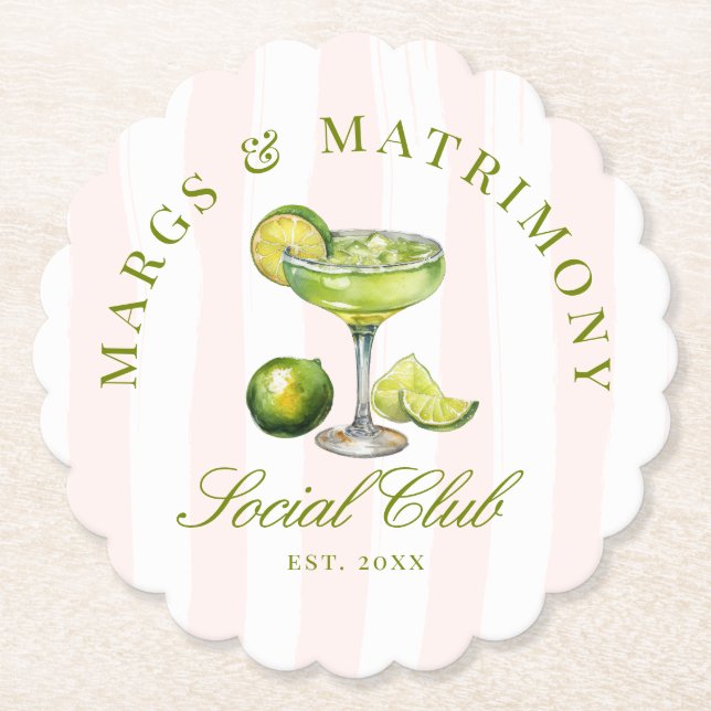 Posavasos De Papel Margs & Matrimony Social Club (Anverso)