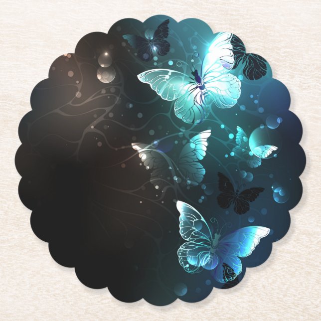 Posavasos De Papel Mariposas nocturnas (Anverso)
