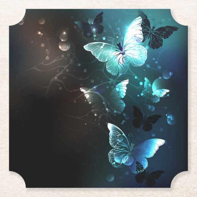 Posavasos De Papel Mariposas nocturnas (Anverso)