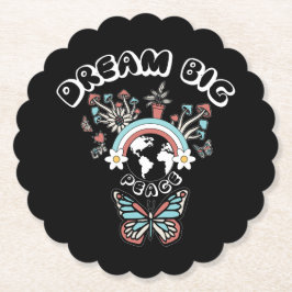 Posavasos De Papel Mariposas y hongos Sueño Gran inspo positivo