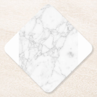 Posavasos De Papel Mármol Blanco