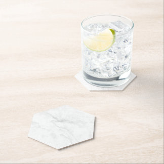 Posavasos De Papel Mármol Blanco