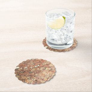 Posavasos De Papel Mármol de Lisboa