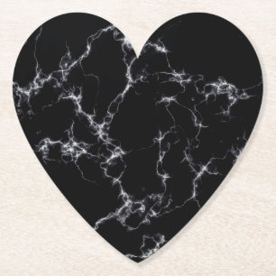 Posavasos De Papel Mármol elegante style4 - blanco y negro