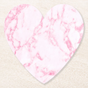 Posavasos De Papel Mármol rosado
