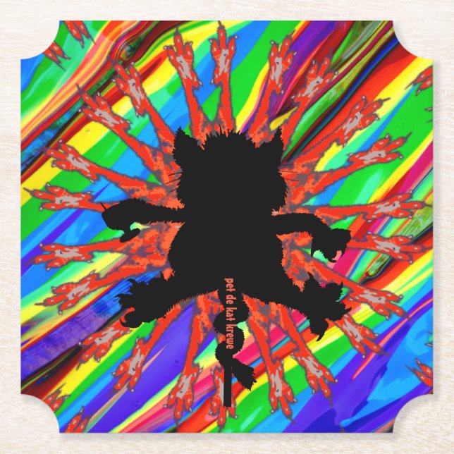 Posavasos De Papel mascota de kat krewe bebe galletas (Anverso)